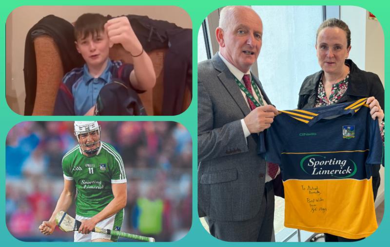 Laois hospital nurse's son gets special gift from Limerick hurling hero 
