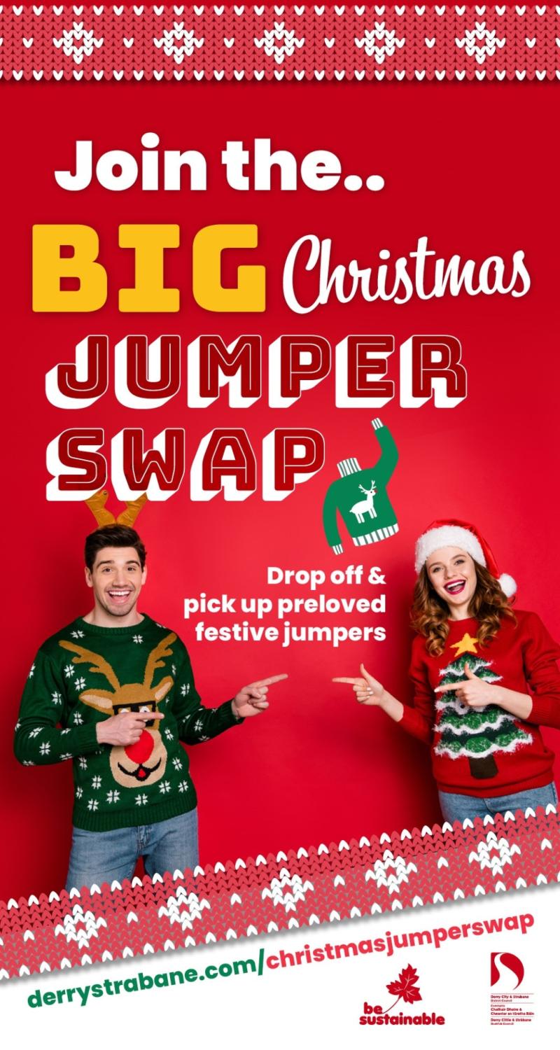 Get your Christmas jumper sparkle back at Derry's swap shop