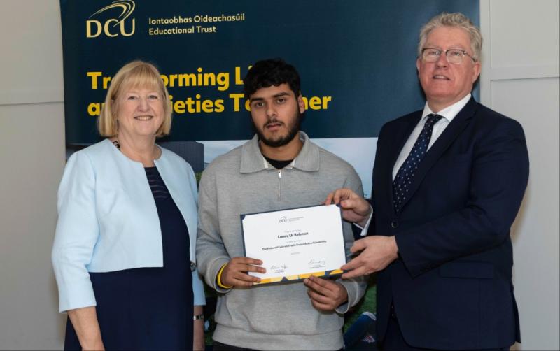 Local Carlow student receives scholarship award at ceremony in Dublin City University