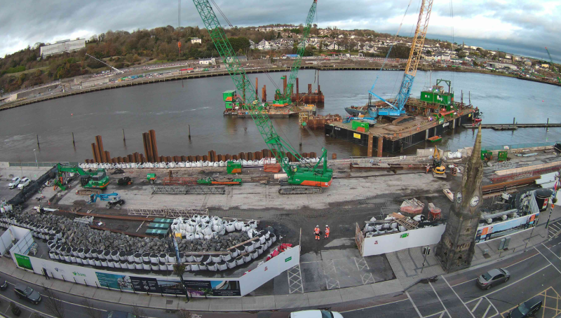 Works progressing well on North Quays Infrastructure Project near border with Kilkenny