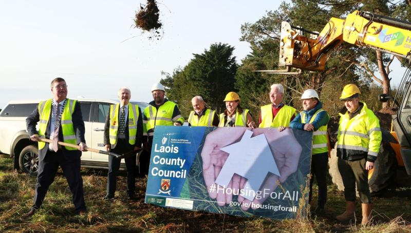 Construction kicks off on 26 council homes in Laois town