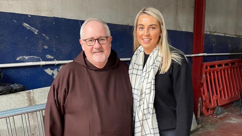 Megan Ward launches a Christmas food appeal for the Capuchin Day Centre