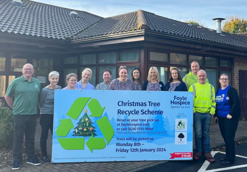 Foyle Hospice Christmas Tree Recycle Scheme launched