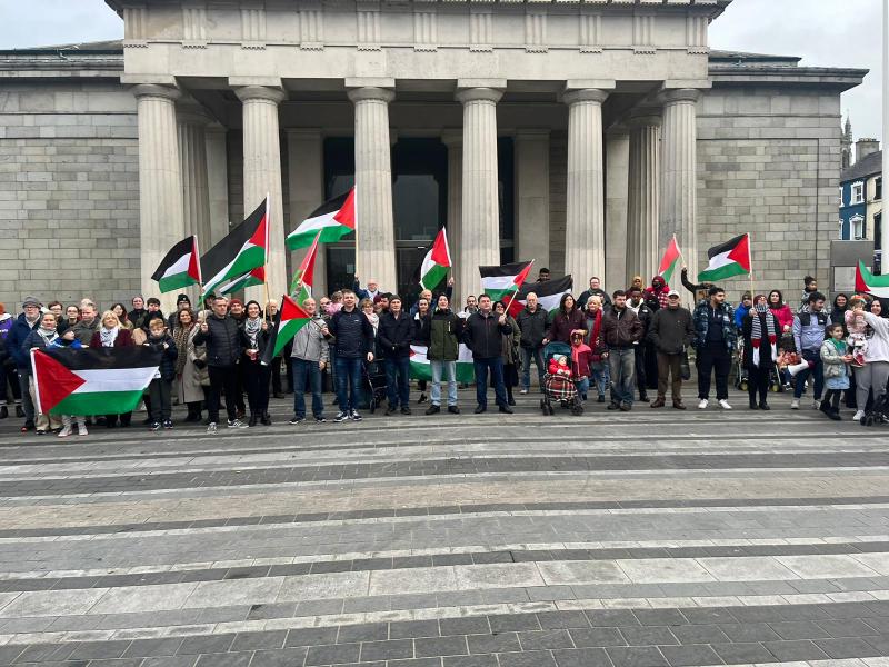 Palestinian solidarity protest in Dundalk told 'EU is losing all credibility'