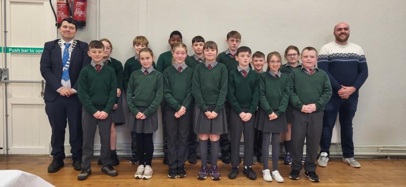 Primary school children attend Tipperary district council meeting