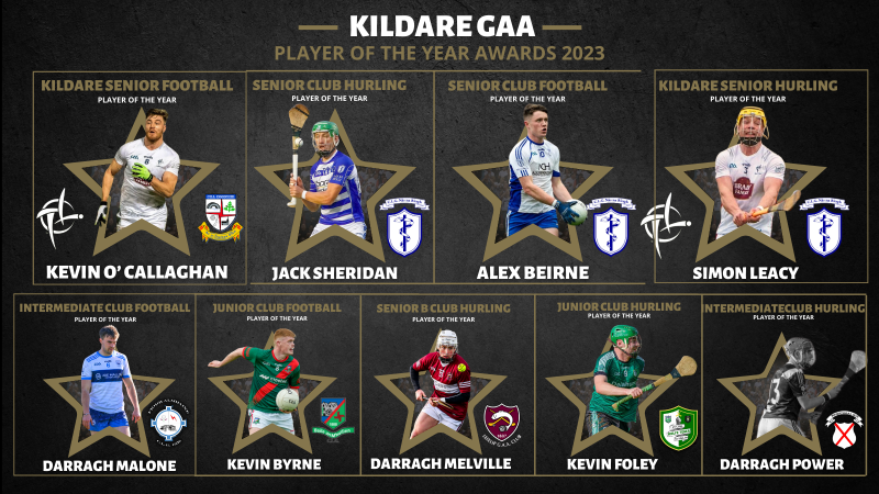 2023 Kildare GAA Player of The Year Awards announced