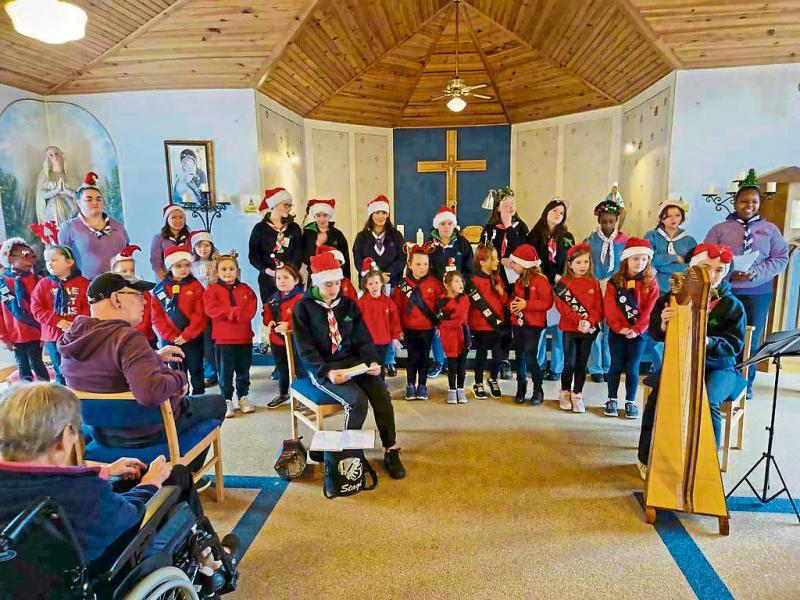 North Longford girl guides helping older people learn computer and social media skills 