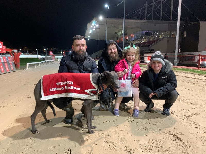 Galliagh Black thrills the crowd with a flying finish