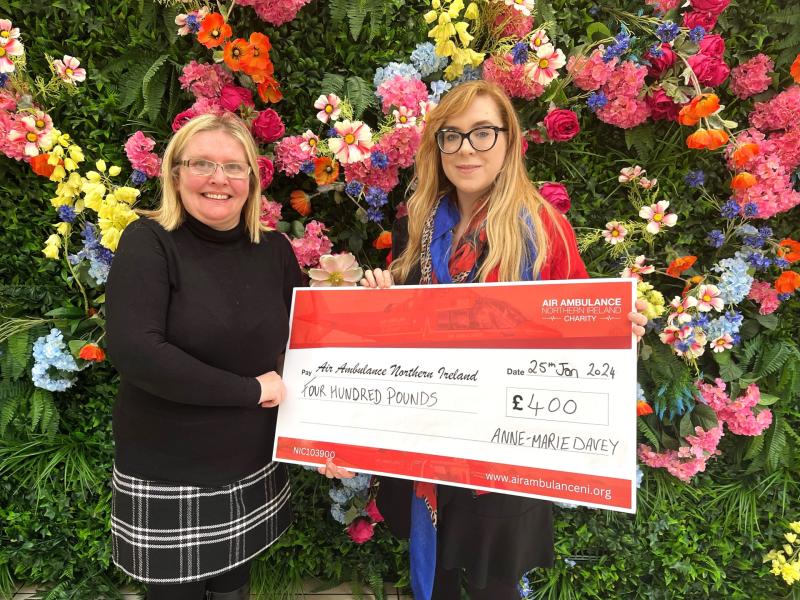 County Derry woman raises funds for Air Ambulance in memory of her late husband