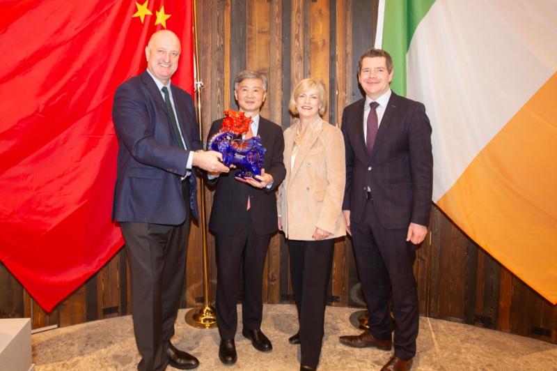 Chinese Ambassador urges Leitrim’s Shed Distillery to escalate Gunpowder Gin production as brand launches in China