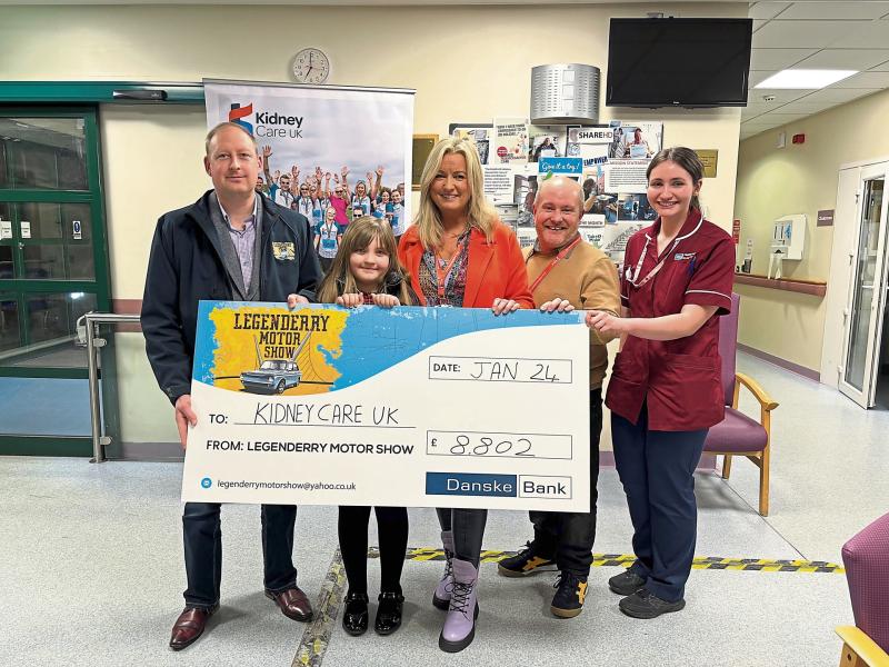 Legenderry Motor Show raises almost £9,000 to support  kidney patients