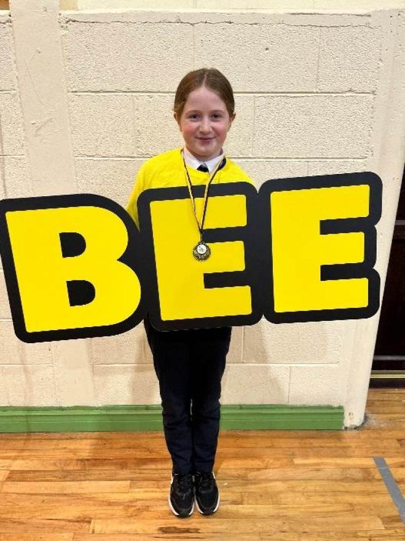 Newtownforbes pupil Rachel McHugh is crowned Longford spelling champion