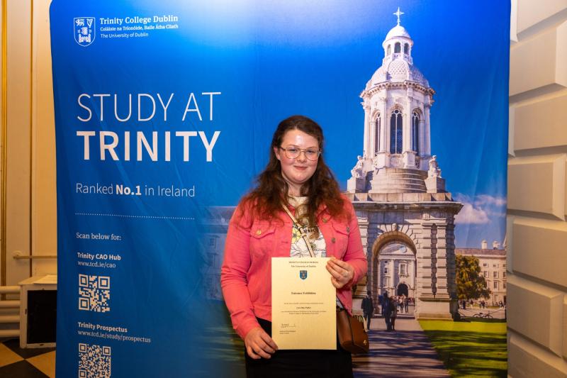 Laois students receive entrance awards from Trinity 