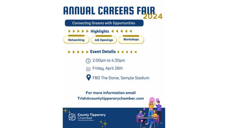 County Tipperary Chamber to host jobs fair in Thurles