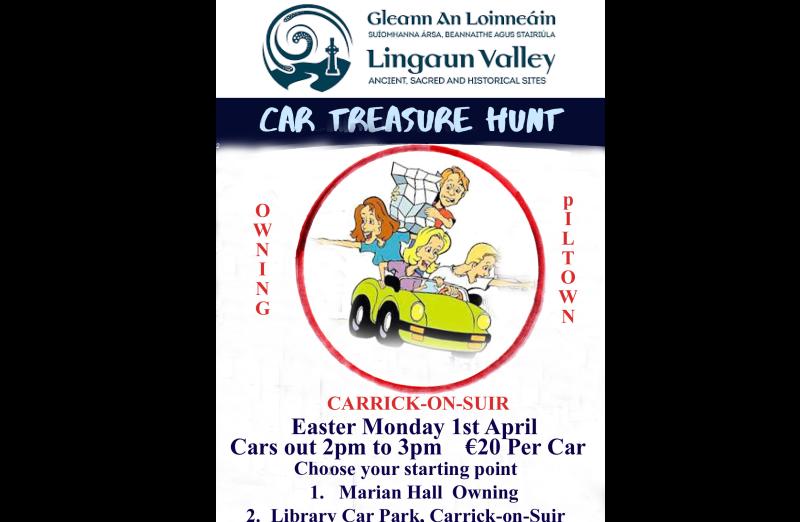 Car park in Tipperary is one of the starting points for car treasure hunt