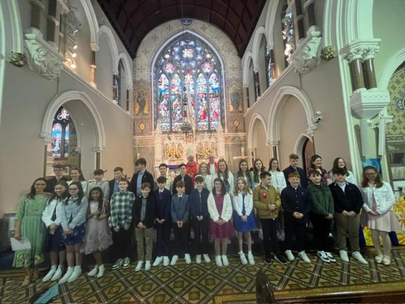 Longford parish welcomes Bishop of Ardagh and Clonmacnois Paul Connell for Confirmation ceremony 