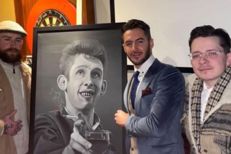 Portrait of Shane MacGowan by artist with proud Longford connections unveiled in Tipperary