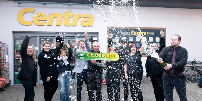 Champagne popped as Moville store toasts Lotto millionaire