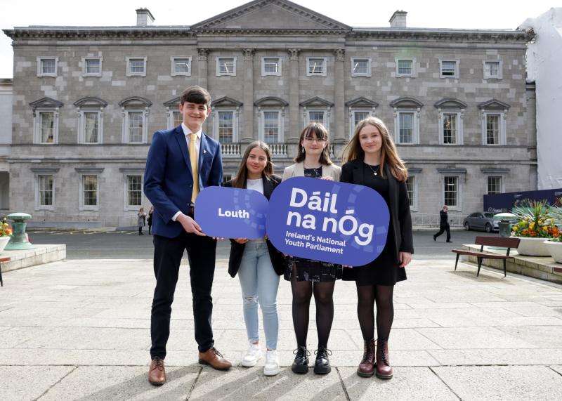 Four Louth students  travel to Dáil na nÓg 2024