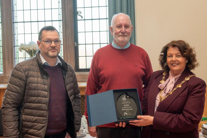 RAPID's 30th anniversary marked by presentation from Derry Mayor