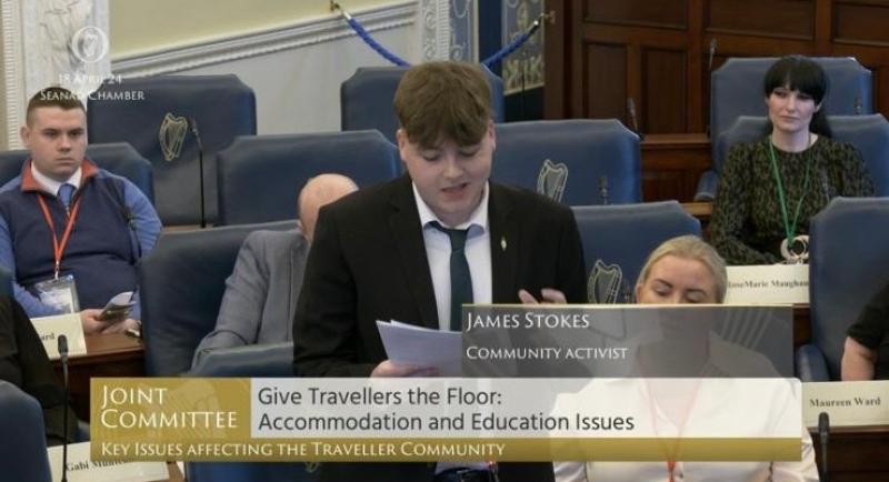 Youth activist from Newbridge, County Kildare, addresses Seanad on topic of Traveller mental health 