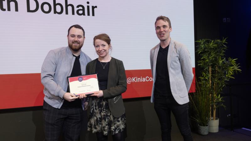 Pobalscoil Ghaoth Dobhair sweep two creative technology awards in Dublin