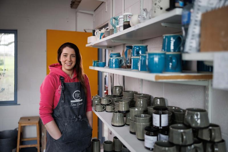 Fiona in her studio - photo by Stillpoint photo