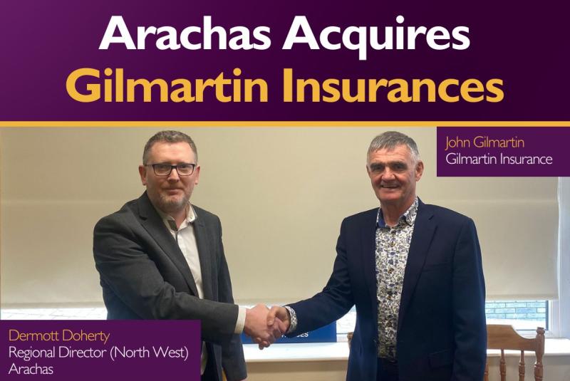 Arachas acquires Gilmartin Insurances in Leitrim