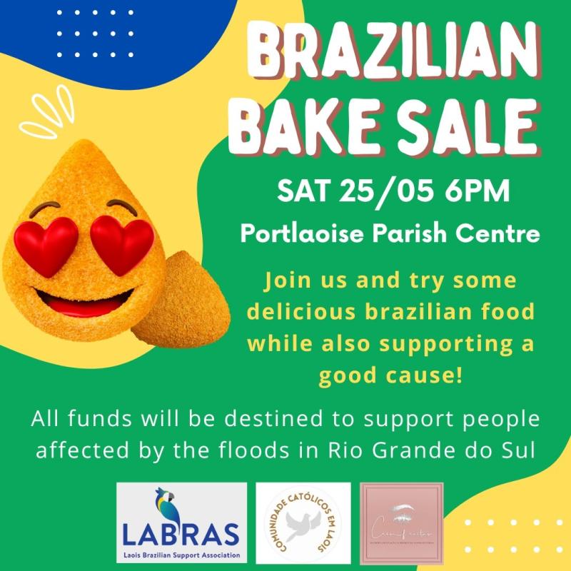 This Weekend; Brazilian Bake Sale in Portlaoise