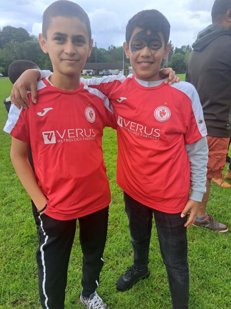 Sligo Rovers donate football jerseys to Ukrainian children in Abbey Manor Hotel