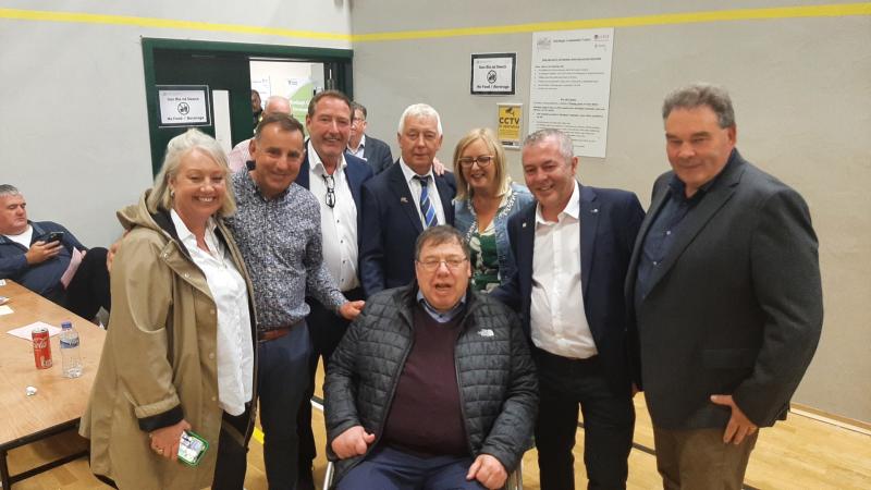 VISIT: 'I miss all the craic with elections': Former Taoiseach Brian Cowen visits Offaly count centre