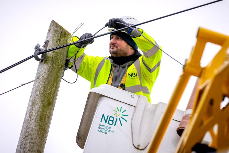 Over 9,500 premises in County Kildare can avail of a high-speed connection from today