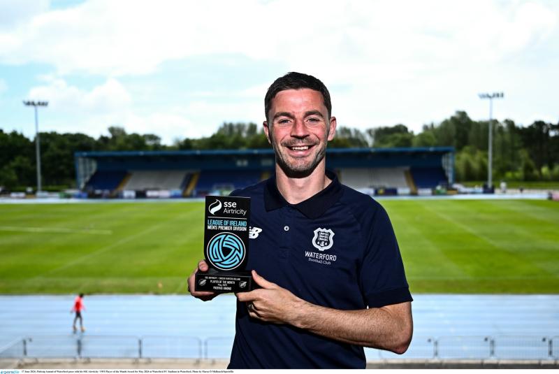 Carlow man Pádraig Amond wins Airticity League Player of the Month Award