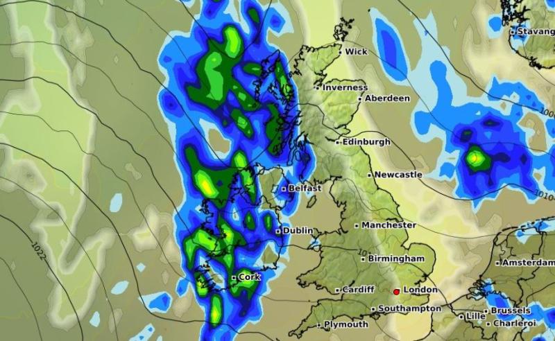 North Atlantic dominating brutal weather forecast for Ireland from Met Eireann for coming days