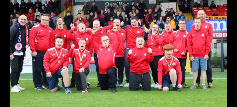 Sligo Rovers DS Futsal Team celebrated at Showgrounds for recent success