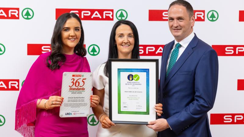 Four County Donegal Spar stores receive top accolade for retail excellence