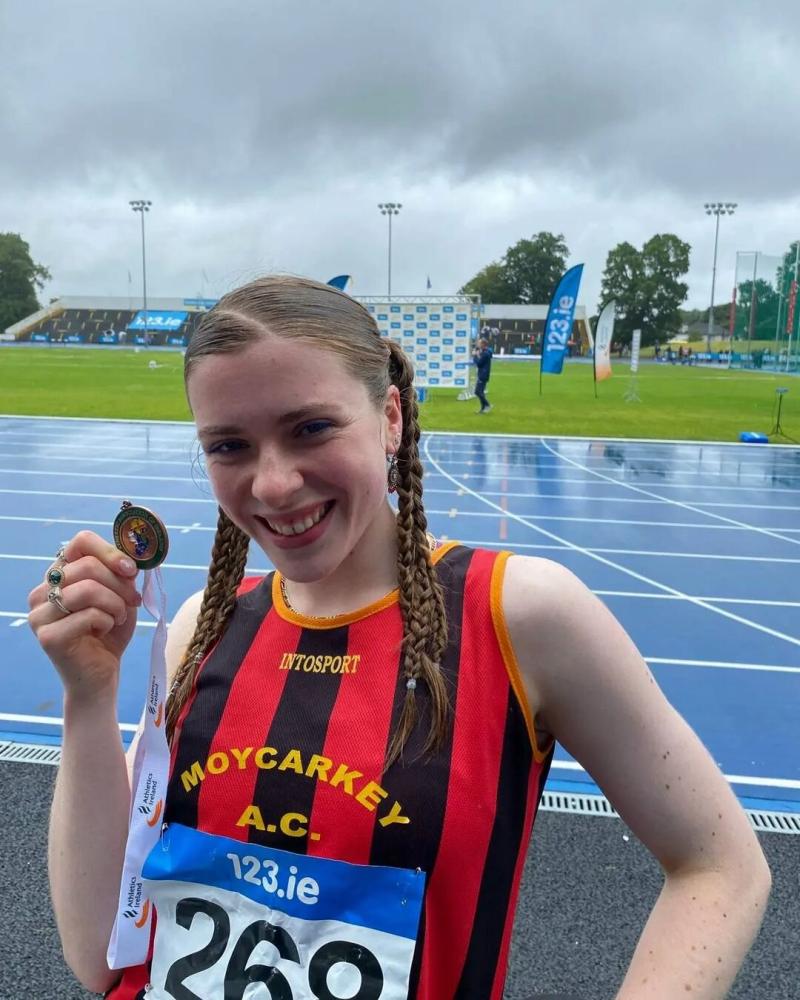 Tipperary athlete shines and takes home a medal from the All Ireland Track and Field Championships
