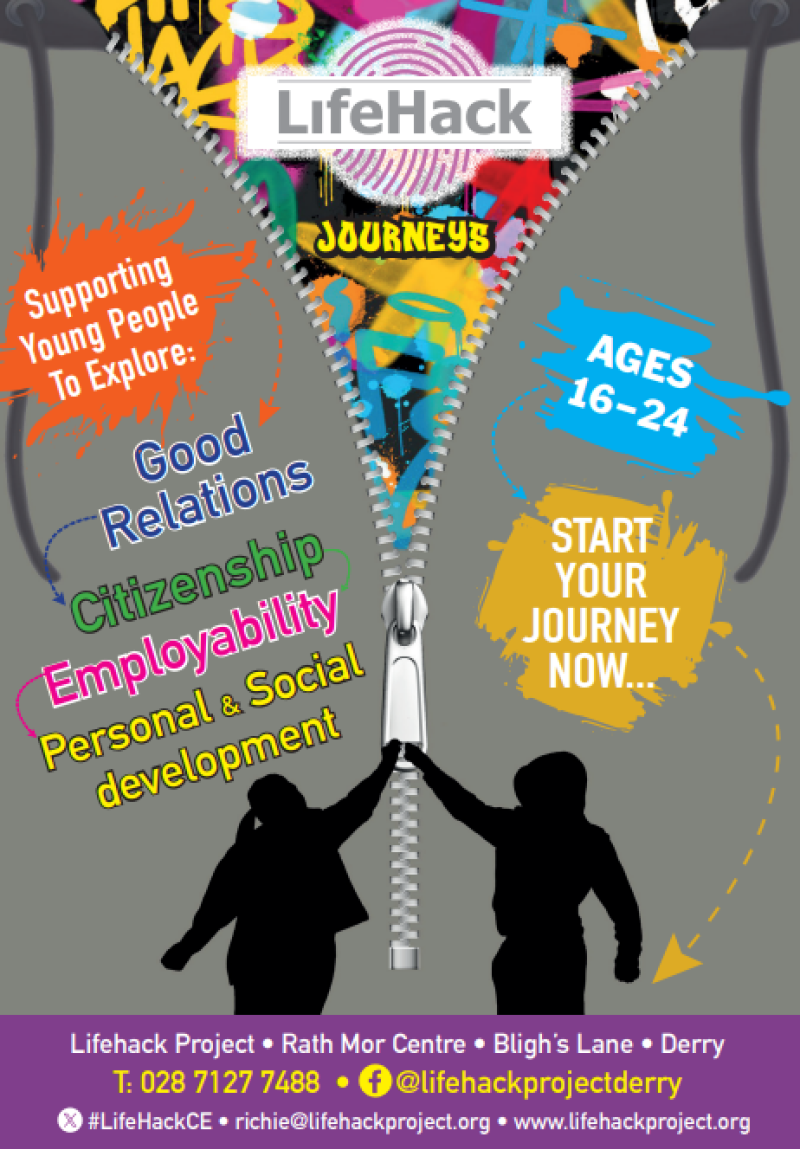 Creggan Enterprises’ Lifehack Project offers dedicated PeacePlus programme for young people