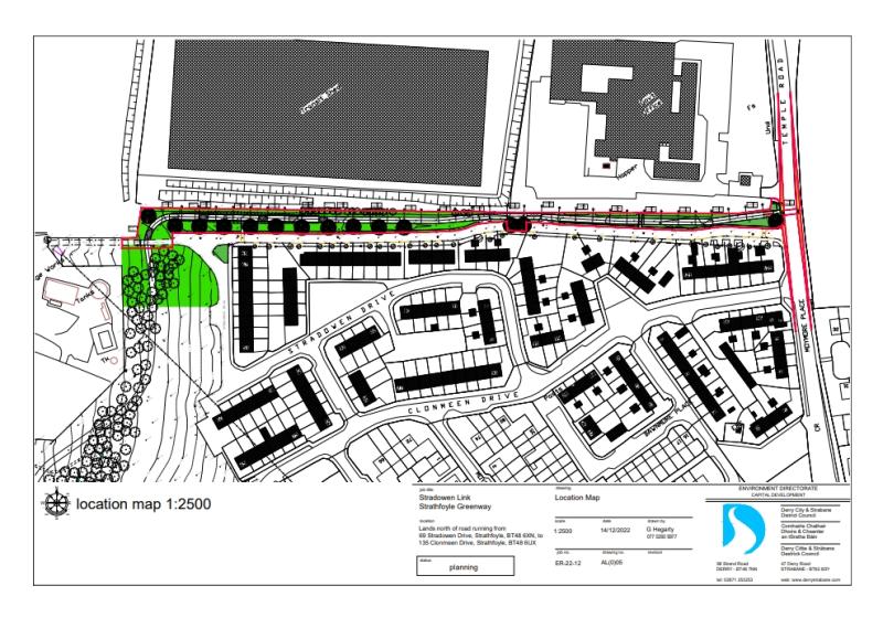 Works commence at Derry's Stradowen Drive Greenway project