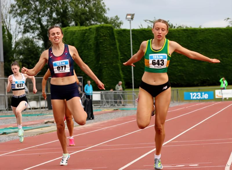 What a day for Katie Bergin as she shows her sprinting class on the big stage