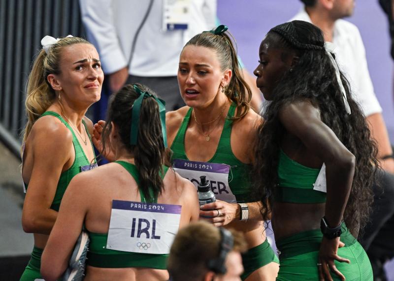 'I feel like it's my fault,' said emotional Sharlene Mawdsley in post relay interview