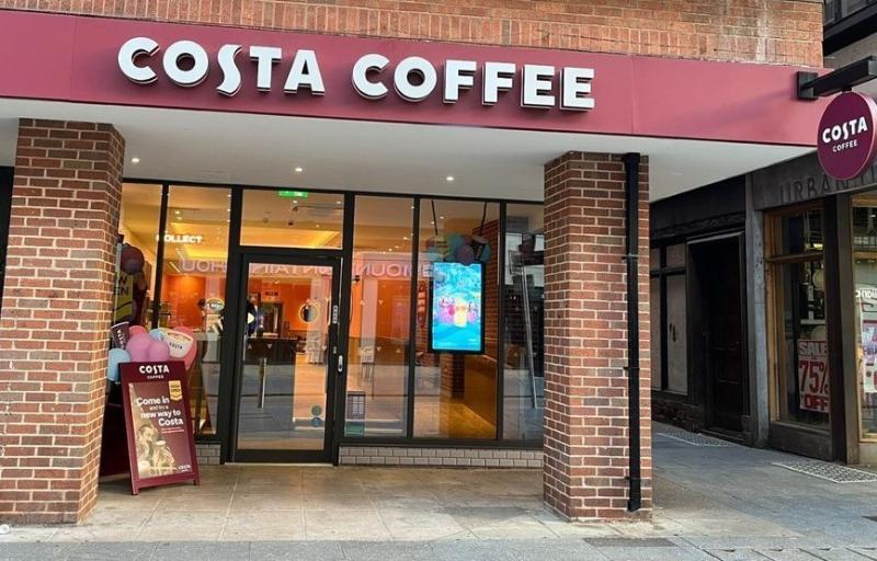 Costa Coffee's new look