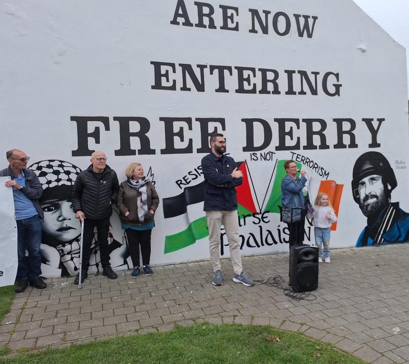 Motaz Azaiza at Free Derry Corner