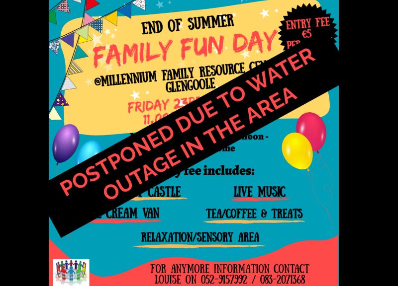 Tipperary rural community postpones family fun day due to water outage 
