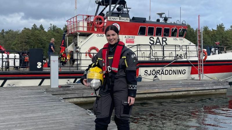 Killybegs Coast Guard's Amay Conneely represents Irish Coast Guard in Finland