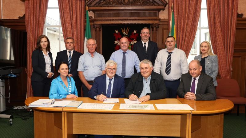 Donegal County Council sign contract for a turnkey development in Ballybofey
