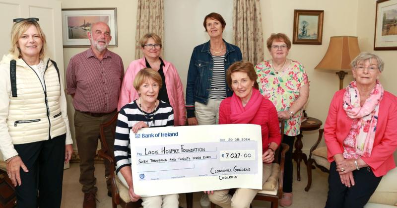 Laois Hospice expresses thanks following generous donations 