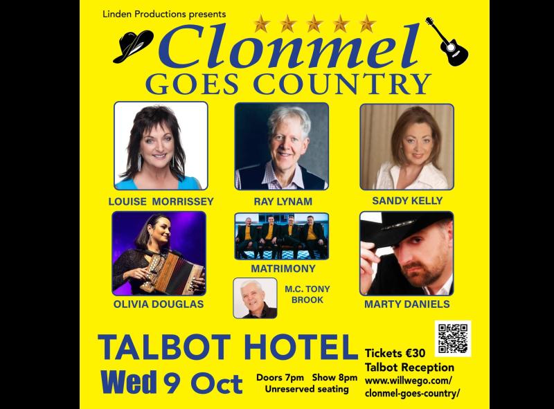 Clonmel Goes Country show to feature some of Ireland's top entertainers 