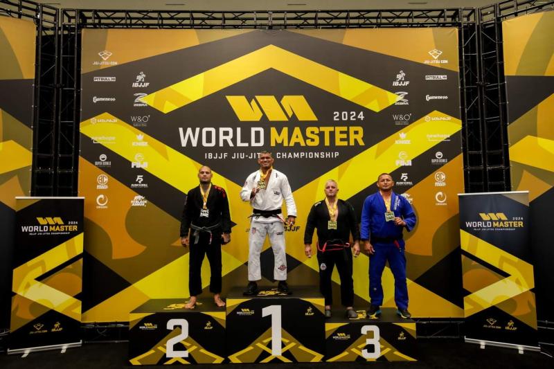 Ciaran McFadden on the podium