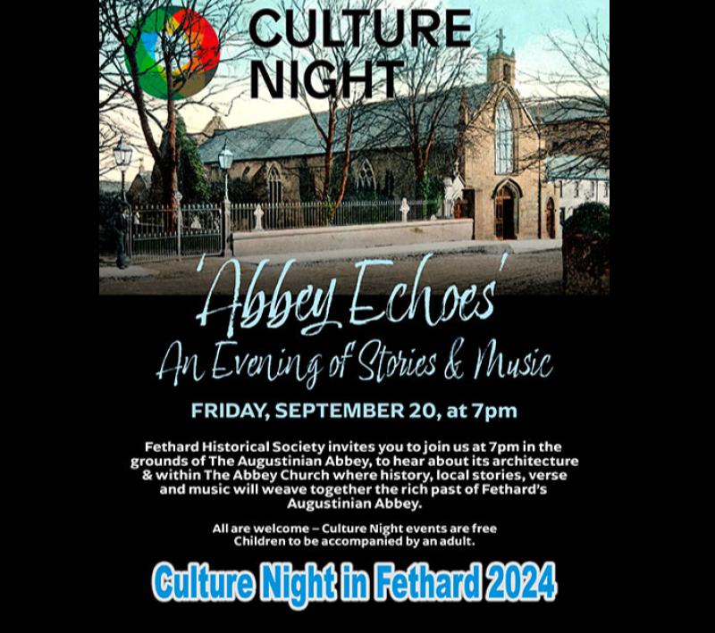 Find out about the rich history of Fethard's Augustinian Abbey on Culture Night 